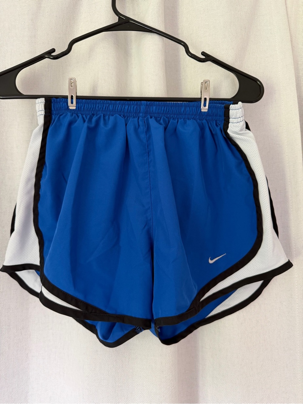 Nike Royal Blue Dri-FIT Athletic Shorts with White Swoosh